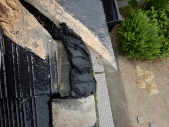 隅巴の所も雀の出入り穴がありました