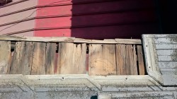 ケラバ部分の応急処置前