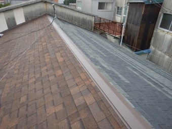 屋根棟部から撮った写真