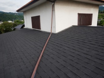 一階の屋根平面部の完工写真