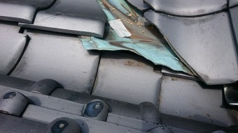 一階屋根下り棟と谷の出口④