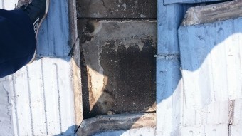 古くなった防水シート