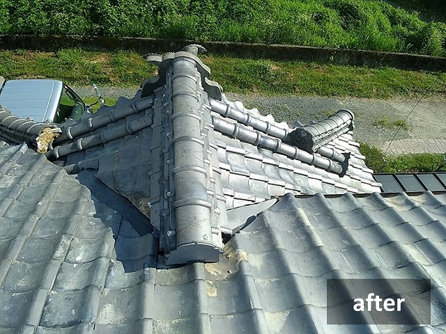 伊予市で玄関の雨漏りを屋根工事で解消したお客様のご感想